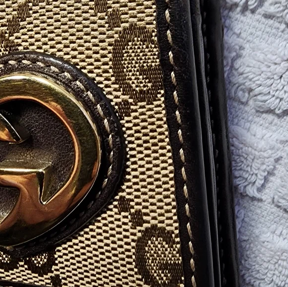 GUCCI Heart Series GG Monogram Long Wallet EUC - Picture 3 of 15